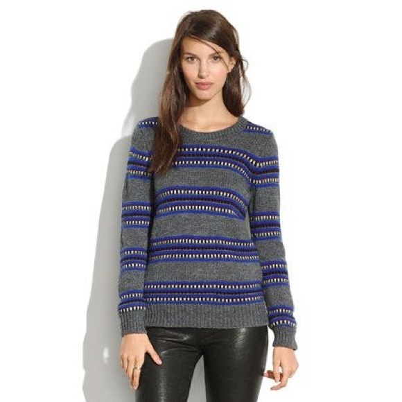 Madewell Turret Striped Sweater - Picture 1 of 4